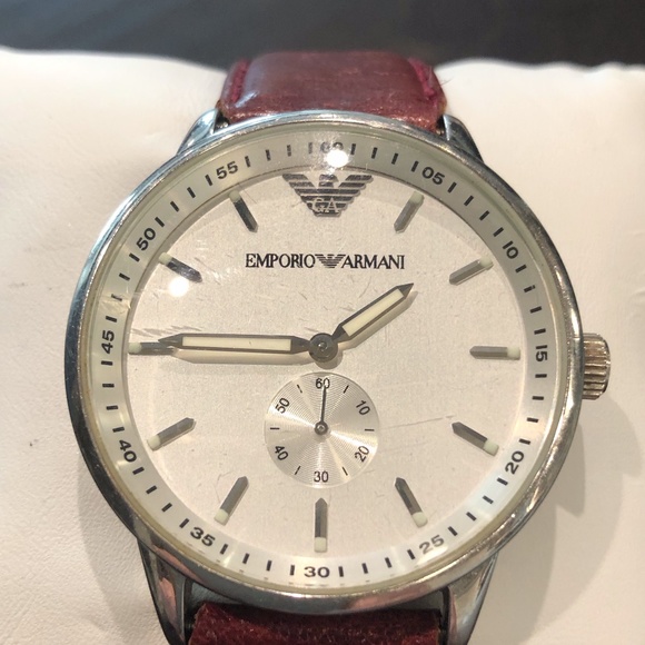 armani pearl face watch